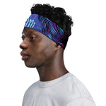 Dark Virgo Zodiac Sign Print Sports Headband