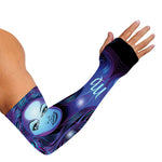 Dark Virgo Zodiac Sign Print Sun Protection Arm Sleeves