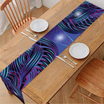 Dark Virgo Zodiac Sign Print Table Runner