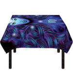 Dark Virgo Zodiac Sign Print Tablecloth