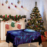 Dark Virgo Zodiac Sign Print Tablecloth