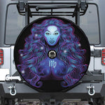 Dark Virgo Zodiac Sign Print Tire Cover With Camera Hole