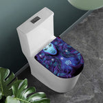 Dark Virgo Zodiac Sign Print Toilet Lid Cover