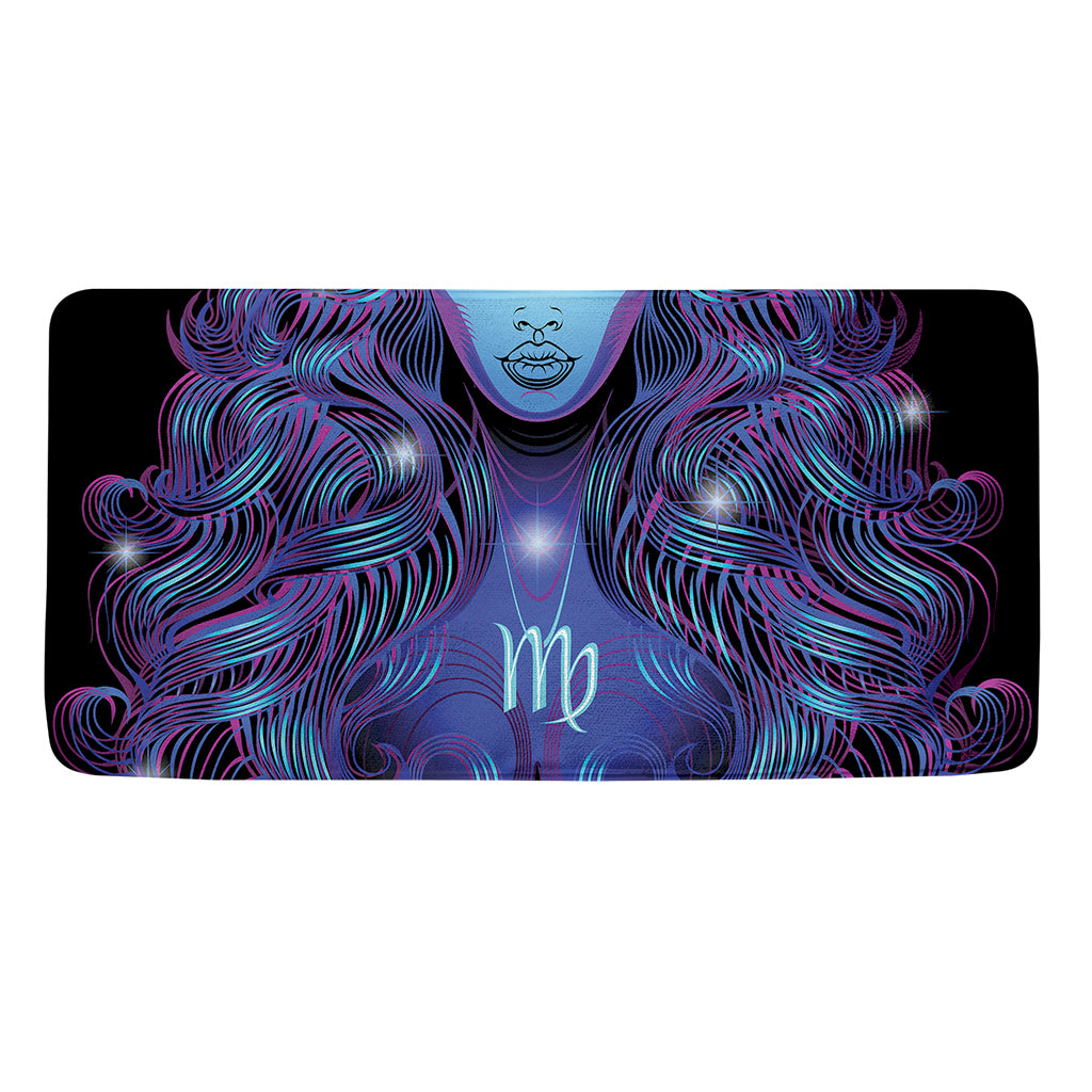 Dark Virgo Zodiac Sign Print Towel