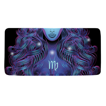 Dark Virgo Zodiac Sign Print Towel