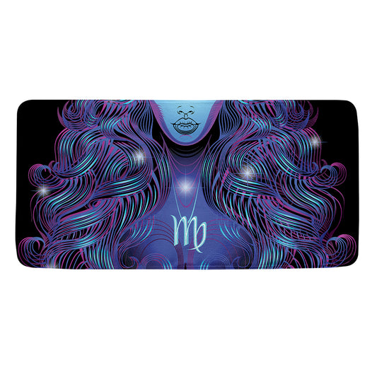 Dark Virgo Zodiac Sign Print Towel