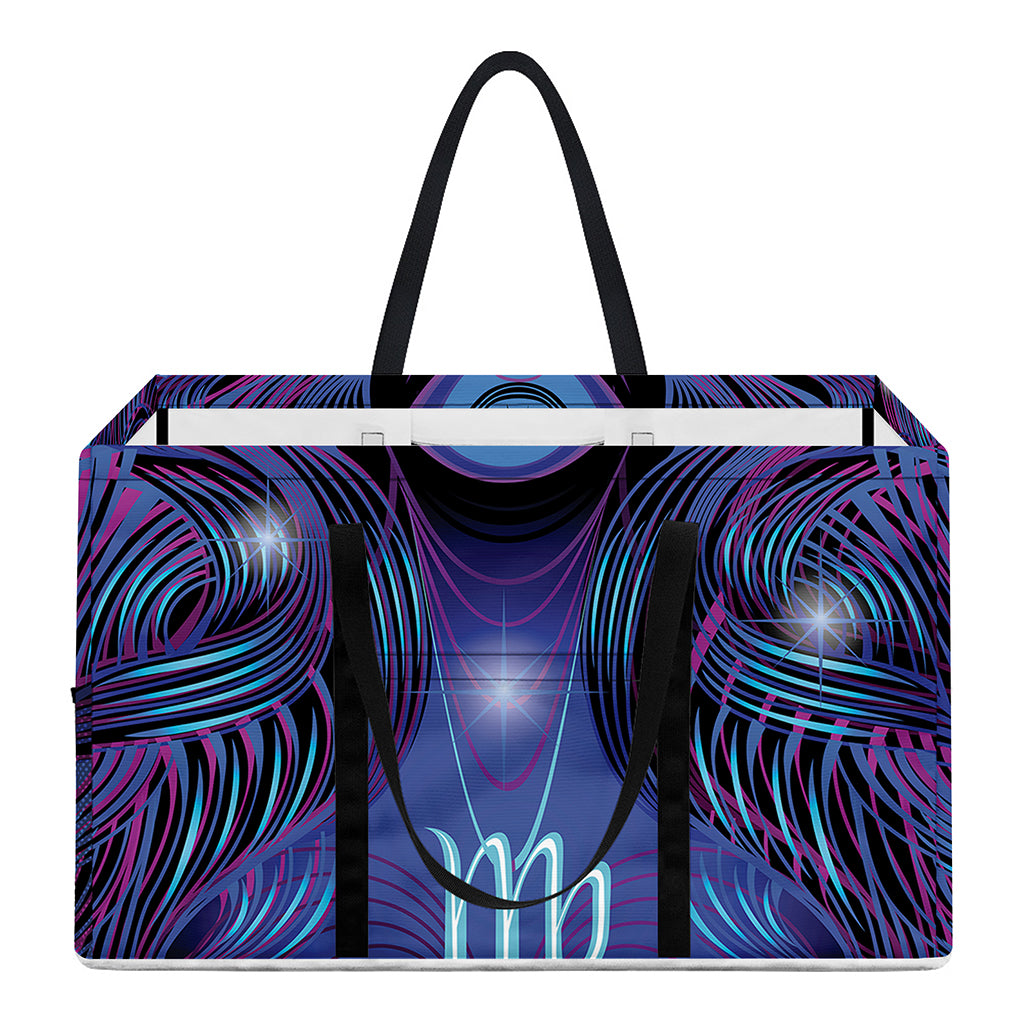 Dark Virgo Zodiac Sign Print Utility Tote Bag