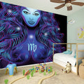 Dark Virgo Zodiac Sign Print Wall Sticker