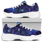 Dark Virgo Zodiac Sign Print White Chunky Shoes