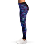 Dark Virgo Zodiac Sign Print Women's Leggings
