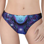 Dark Virgo Zodiac Sign Print Women's Thong