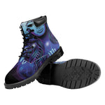Dark Virgo Zodiac Sign Print Work Boots