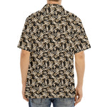 Dark Western Floral Pattern Print Aloha Shirt