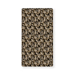 Dark Western Floral Pattern Print Baby Crib Sheet