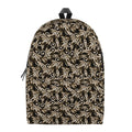 Dark Western Floral Pattern Print School Backpack