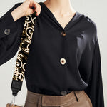 Dark Western Floral Pattern Print Bag Strap