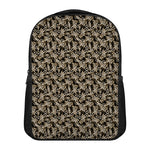 Dark Western Floral Pattern Print Casual Backpack