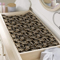 Dark Western Floral Pattern Print Changing Pad Cover