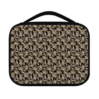 Dark Western Floral Pattern Print Classic Bible Case