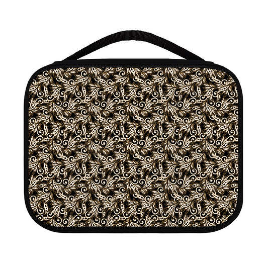 Dark Western Floral Pattern Print Classic Bible Case
