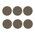 Dark Western Floral Pattern Print Coaster Set