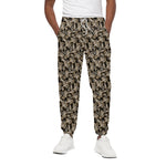 Dark Western Floral Pattern Print Cotton Pants
