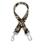 Dark Western Floral Pattern Print Dog Seat Belt