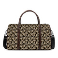 Dark Western Floral Pattern Print Duffel Bag