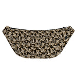 Dark Western Floral Pattern Print Fanny Pack