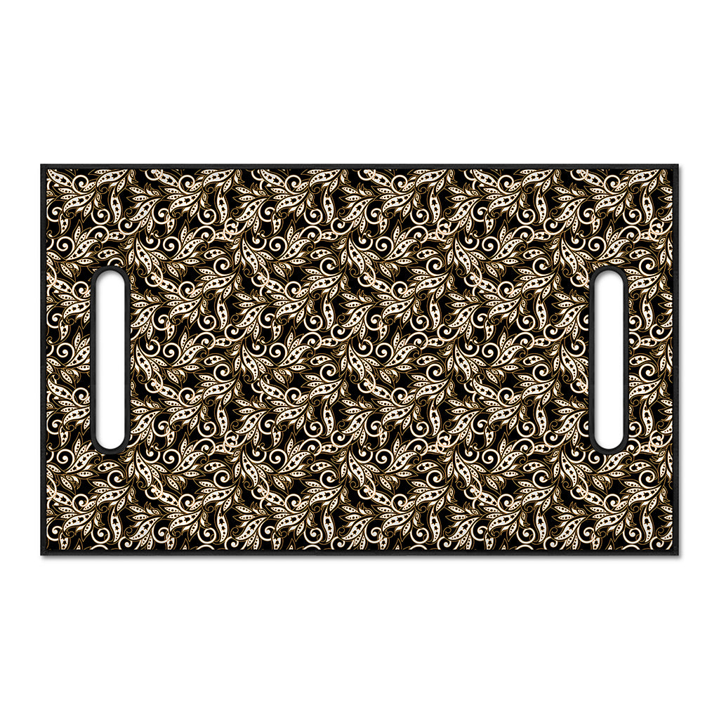 Dark Western Floral Pattern Print Golf Cart Seat Cover