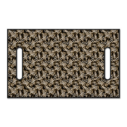Dark Western Floral Pattern Print Golf Cart Seat Cover