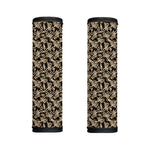 Dark Western Floral Pattern Print Handle Covers