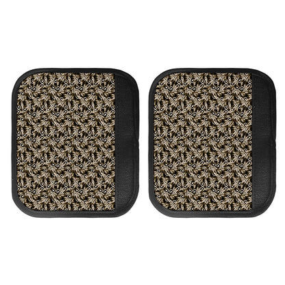 Dark Western Floral Pattern Print Handle Covers