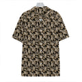 Dark Western Floral Pattern Print Hawaiian Shirt