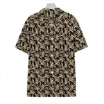 Dark Western Floral Pattern Print Hawaiian Shirt