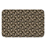 Dark Western Floral Pattern Print Indoor Door Mat
