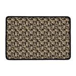 Dark Western Floral Pattern Print Kitchen Mat