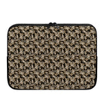 Dark Western Floral Pattern Print Laptop Sleeve