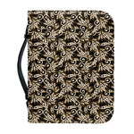 Dark Western Floral Pattern Print Leather Bible Cover