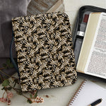 Dark Western Floral Pattern Print Leather Bible Cover