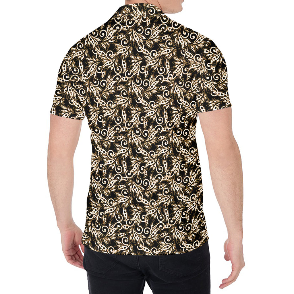 Dark Western Floral Pattern Print Men's Shirt