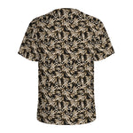 Dark Western Floral Pattern Print Men's Sports T-Shirt