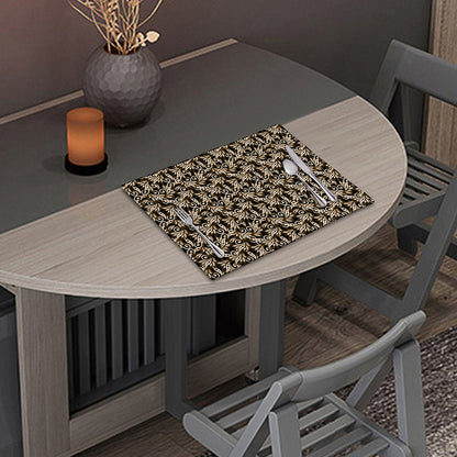 Dark Western Floral Pattern Print Placemat
