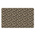 Dark Western Floral Pattern Print Polyester Doormat