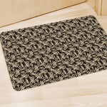 Dark Western Floral Pattern Print Polyester Doormat