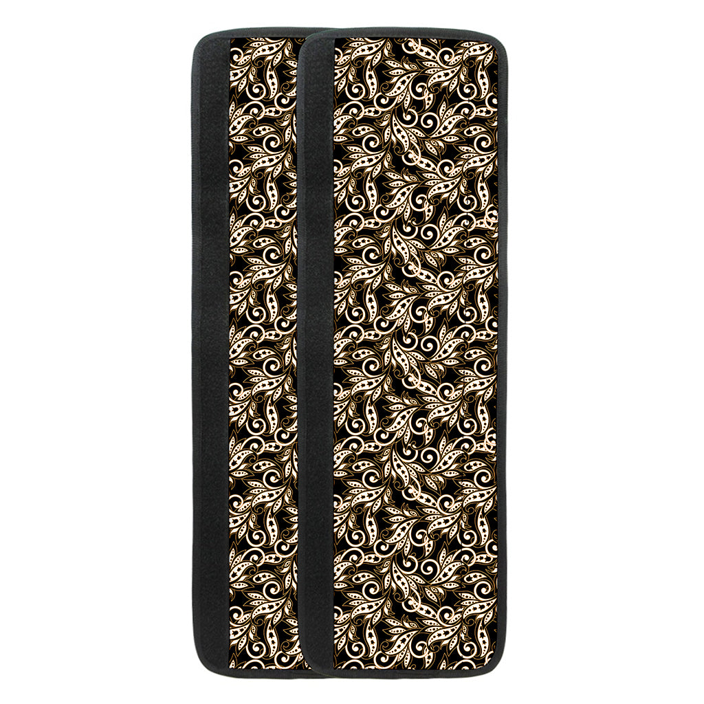 Dark Western Floral Pattern Print Refrigerator Handle Covers