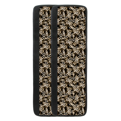 Dark Western Floral Pattern Print Refrigerator Handle Covers