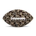 Dark Western Floral Pattern Print Rugby Ball