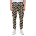 Dark Western Floral Pattern Print Joggers