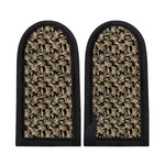 Dark Western Floral Pattern Print Skillet Handle Cover